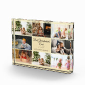 ベジモダンュグランペアレント記念写真贈り物 フォトブロック (右)