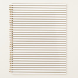 ベジモダンュタンと白のパタストライプーン プランナー手帳