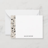 ベジモダンュパーソナライズされたー・ノート ノートカード (正面)