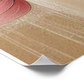 ベジモダンュピンクの花33ポスター ポスター (角)