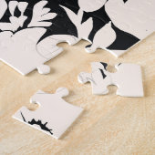 ベジモダンュフラワーズブラック植物学 ジグソーパズル (側面)