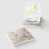 ベジモダンュフラワーズ4 ストーンコースター (横)