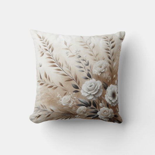 ベジモダンュフラワーポスター12 クッション (正面)