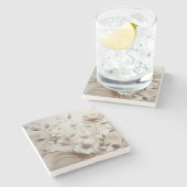 ベジモダンュフラワー5 ストーンコースター (横)