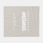 ベジモダンュマガキの名前ママの日 フリースブランケット (正面(横))