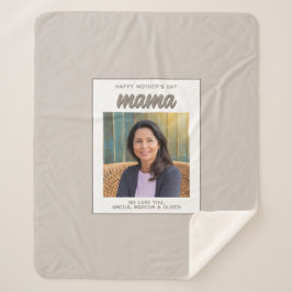 ベジモダンュママキッズ写真母の日 シェルパブランケット