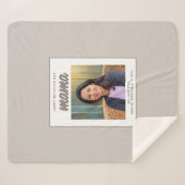 ベジモダンュママキッズ写真母の日 シェルパブランケット (正面(横))