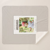 ベジモダンュママキッズ写真母の日 シェルパブランケット (正面(横))