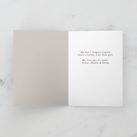 ベジモダンュママキッズ写真母の日 シーズンカード (内部)