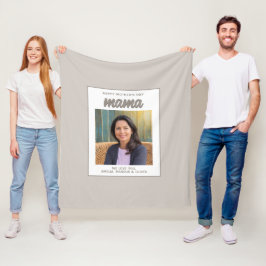 ベジモダンュママキッズ写真母の日 フリースブランケット