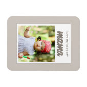 ベジモダンュママキッズ写真母の日 マグネット (横)