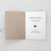 ベジモダンュミニマル写真上のブラックスクリプト シーズンカード (内部)