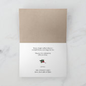 ベジモダンュミニマル写真上のブラックスクリプト シーズンカード (内部)