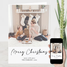 ベジモダンュミニマル写真上のブラックスクリプト シーズンカード