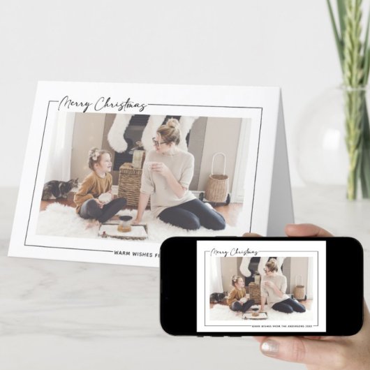 ベジモダンュミニマル写真上のブラックスクリプト シーズンカード