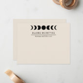 ベジモダンュムーンフェイズエレガント ノートカード (正面/裏面インサイチュ)