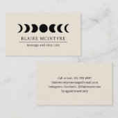 ベジモダンュムーンフェイズエレガント 名刺 (正面/裏面)