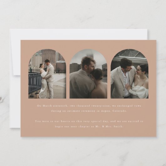 ベジモダンュ数々のフォトアー結婚チの駆け落ち 案内状 (裏面)