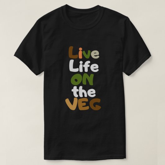 ベジライフを満喫しよう Tシャツ (デザイン正面)