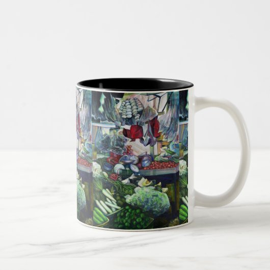 ベジータティアン·クラブがここで会う ツートーンマグカップ (右)