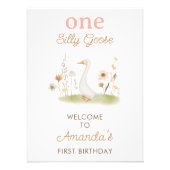 ベジ素朴ュガ間抜けース1stバースデーウェルカムサイン フォトプリント            (正面)