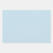 ベジ離れューの背景に青い花と白い花 ラッピングペーパーシート (正面2)