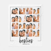 ベスカスタムティーベストフレンド16フォトコラージュ フリースブランケット (正面)