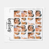 ベスカスタムティーベストフレンド16フォトコラージュ フリースブランケット (正面(横))