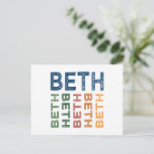 ベスカラフルかわいい ポストカード (スタンド正面)