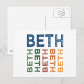 ベスカラフルかわいい ポストカード (正面/裏面)