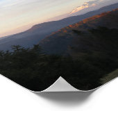 ベスキッド・スンデッキからの朝のタトラスビュー ポスター (角)