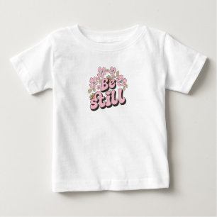 ベスチル聖なる書物、 経典レトロ花模様と植物学 ベビーTシャツ