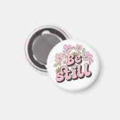 ベスチル聖なる書物、 経典レトロ花模様と植物学 マグネット (正面/裏面)