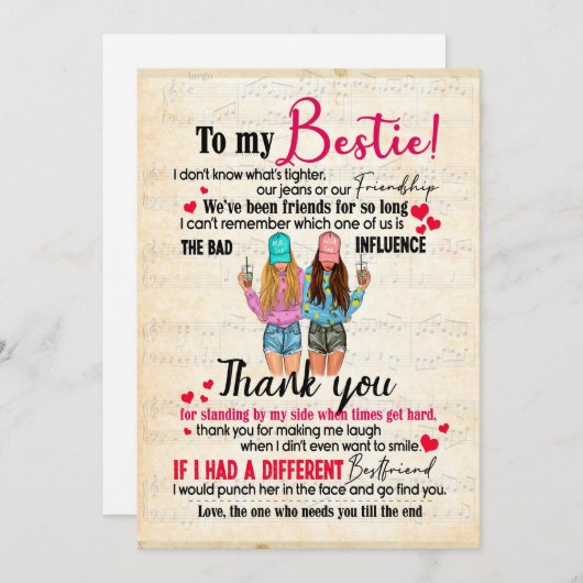 ベスティギフト |お客様への手紙 シーズンカード (正面/裏面)