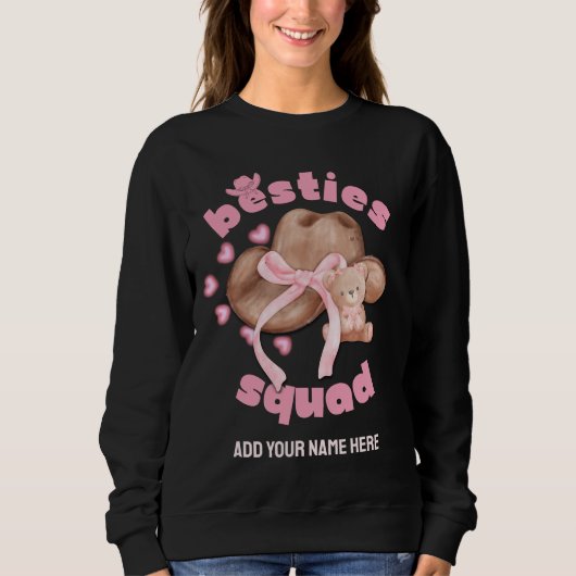 ベスティススクワッドウェスタン女性のカーボーイコケット スウェットシャツ (正面)