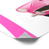 ベスティスマリブピンクドールビーチ誕生日 ポスター (角)