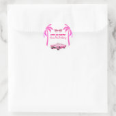 ベスティスマリブピンクドールビーチ誕生日 ラウンドシール (バッグ)