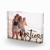 ベスティスモダンスクリプト黒いフォントの最高の友人 フォトブロック (右)