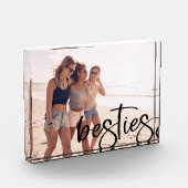 ベスティスモダンスクリプト黒いフォントの最高の友人 フォトブロック (左)