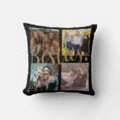 ベスティズブラック金ゴールド装飾用クッション クッション (正面)