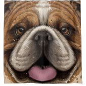 ベスティブルドッグシャワーカーテン シャワーカーテン (正面)