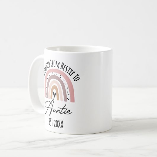 ベスティーから叔母に昇進し、ギフトになる叔母 コーヒーマグカップ (正面左)