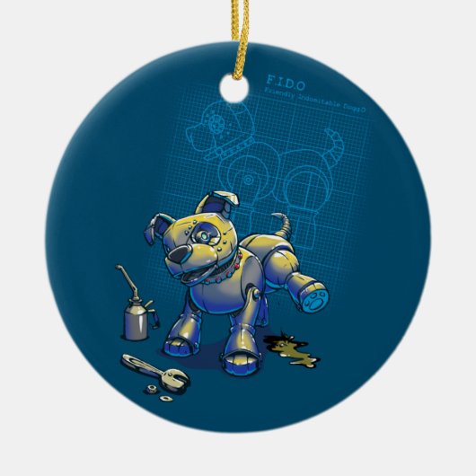 ベスティーのブループリント セラミックオーナメント (正面)