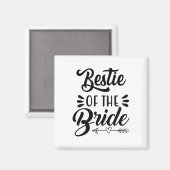 ベスティーオブザブライドウェディングパーティーファミリーブライダルSh マグネット (正面/裏面)