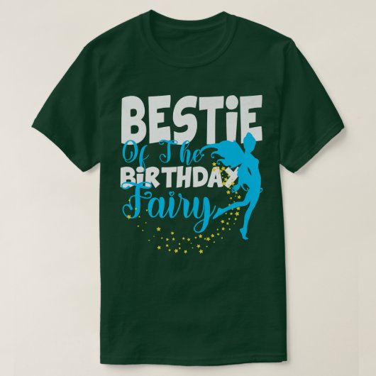 ベスティーオブザ誕生日フェアリーファンタジー誕生日スクア Tシャツ (デザイン正面)