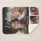 ベスティーカスタマイズス写真コラージュ シェルパブランケット (正面(横))