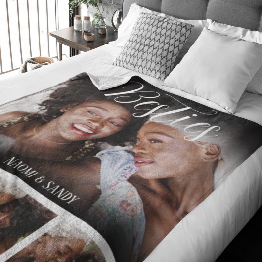 ベスティーカスタマイズス写真コラージュ シェルパブランケット