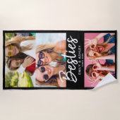 ベスティーカスタムズ写真BFFフレンズシモダンックおもしろい ビーチタオル (正面)