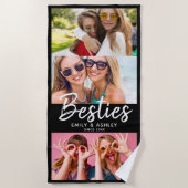 ベスティーカスタムズ写真BFFフレンズシモダンックおもしろい ビーチタオル (正面)