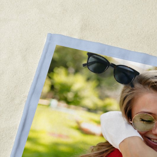 ベスティーカスタムズ写真BFFフレンズモダンおもしろいブルー ビーチタオル (インサイチュ)